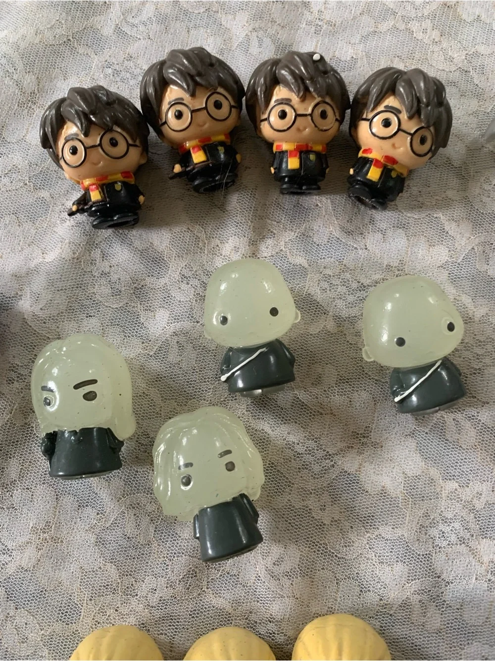 Harry Potter Ooshies Pencil Toppers Lot of 20 - Glow in Dark, Metallic Silver